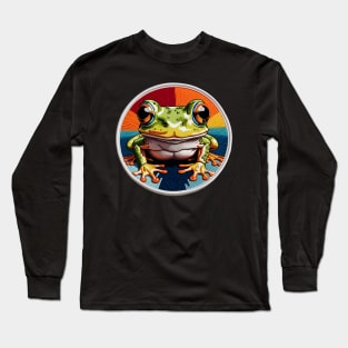 Froggie Embroidered Patch Long Sleeve T-Shirt